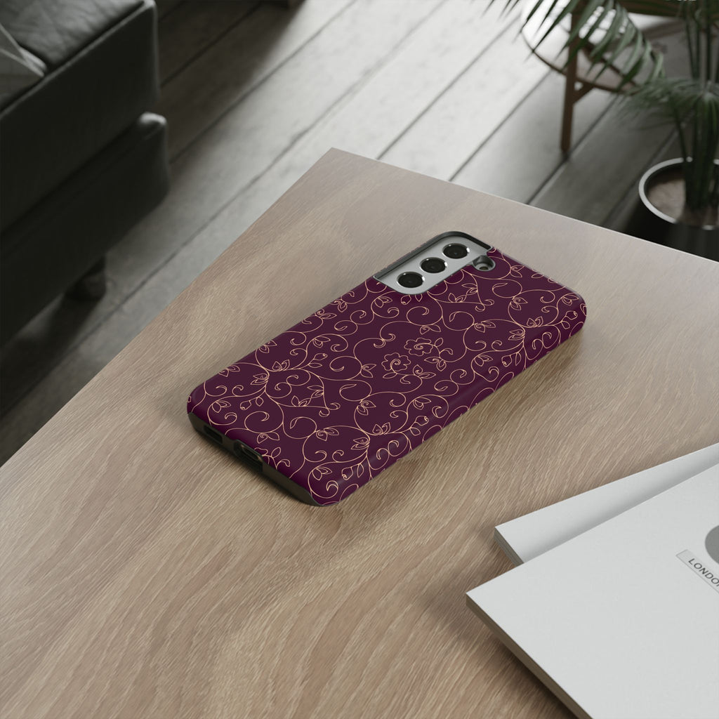 Elegant Floral Phone Case | Durable Mobile Cover, Gift for Her, Floral Design, Stylish Accessory, Phone Protection