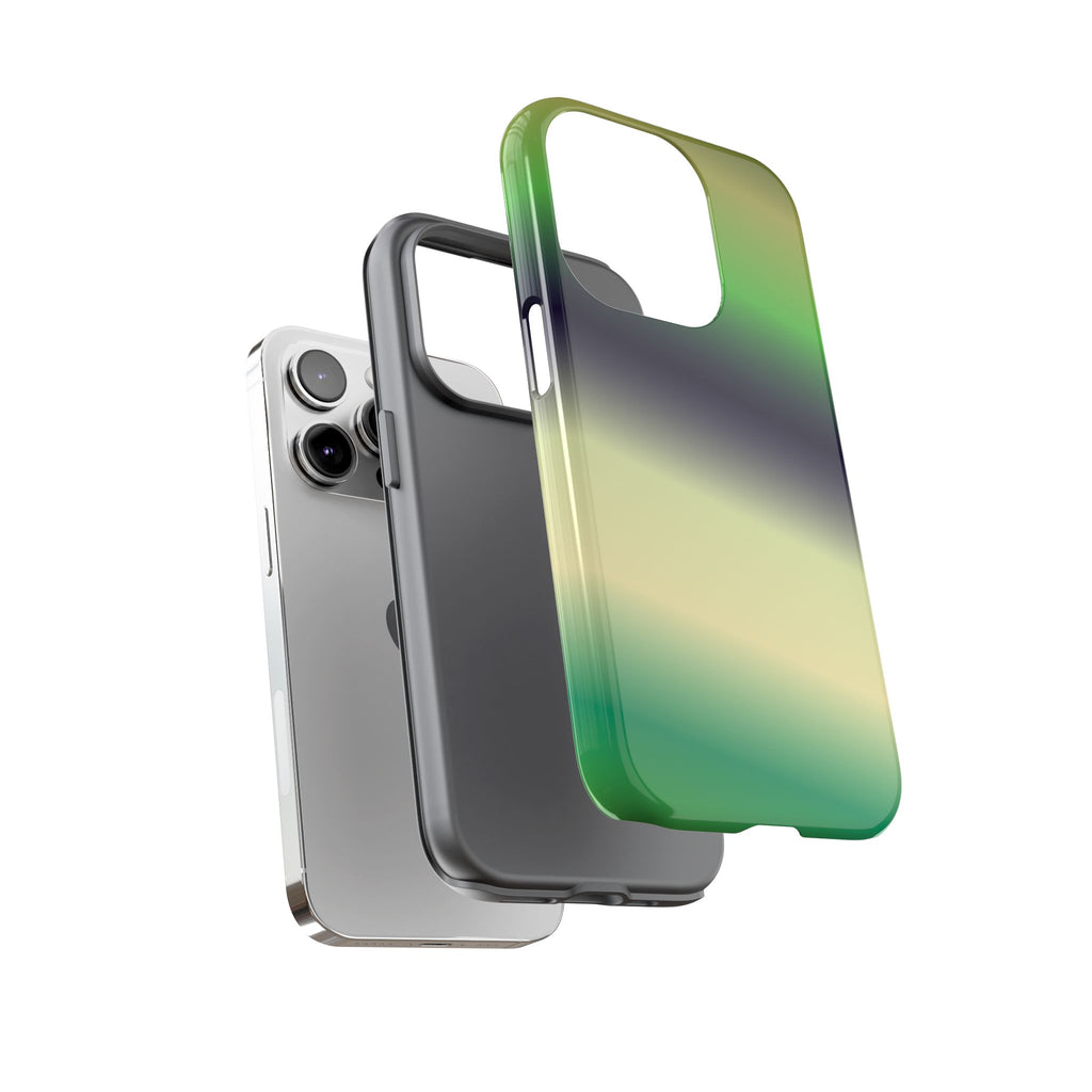 Gradient Phone Case - Tough Cases, Unique Cell Phone Cover, Stylish Tech Accessories, Green and Black Gradient, Perfect Gift