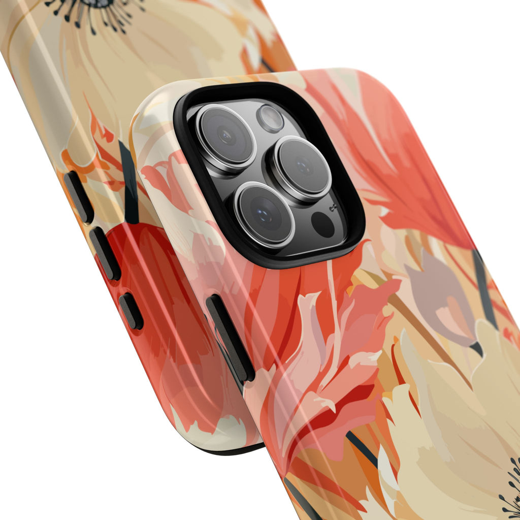Floral Phone Case, Tough Protective Cover for Floral Lovers, Perfect Gift for Friends, Spring Celebration, Art Lovers Gift