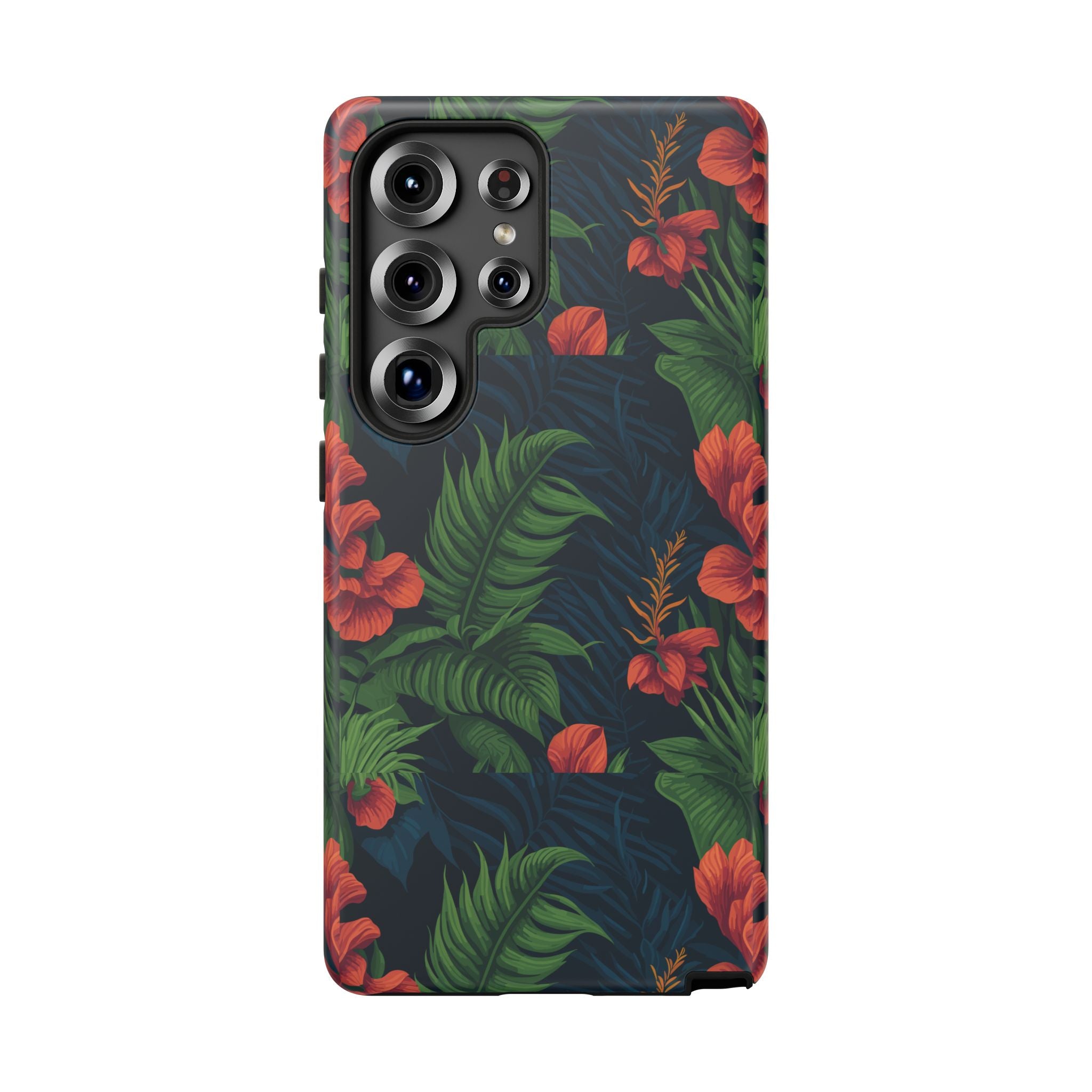 Tropical Phone Case with Floral Design, Eco-Friendly Protection for Summer Vibes, Ideal Gift for Nature Lovers, Vibrant Background