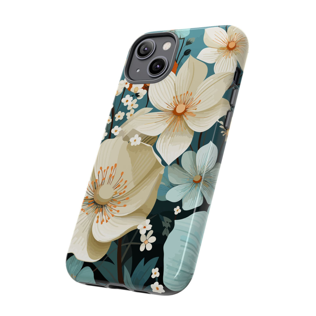 Floral Phone Case, Stylish Tough Cases with Botanical Design, Flower Print Phone Cover, Gifts for Nature Lovers, Eco-Friendly Mobile Cover