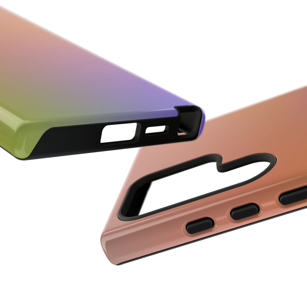 Colorful Gradient Phone Case, Tough Cases for iPhone, Customizable Phone Cover, Trendy Tech Accessory, Gift for Tech Lovers