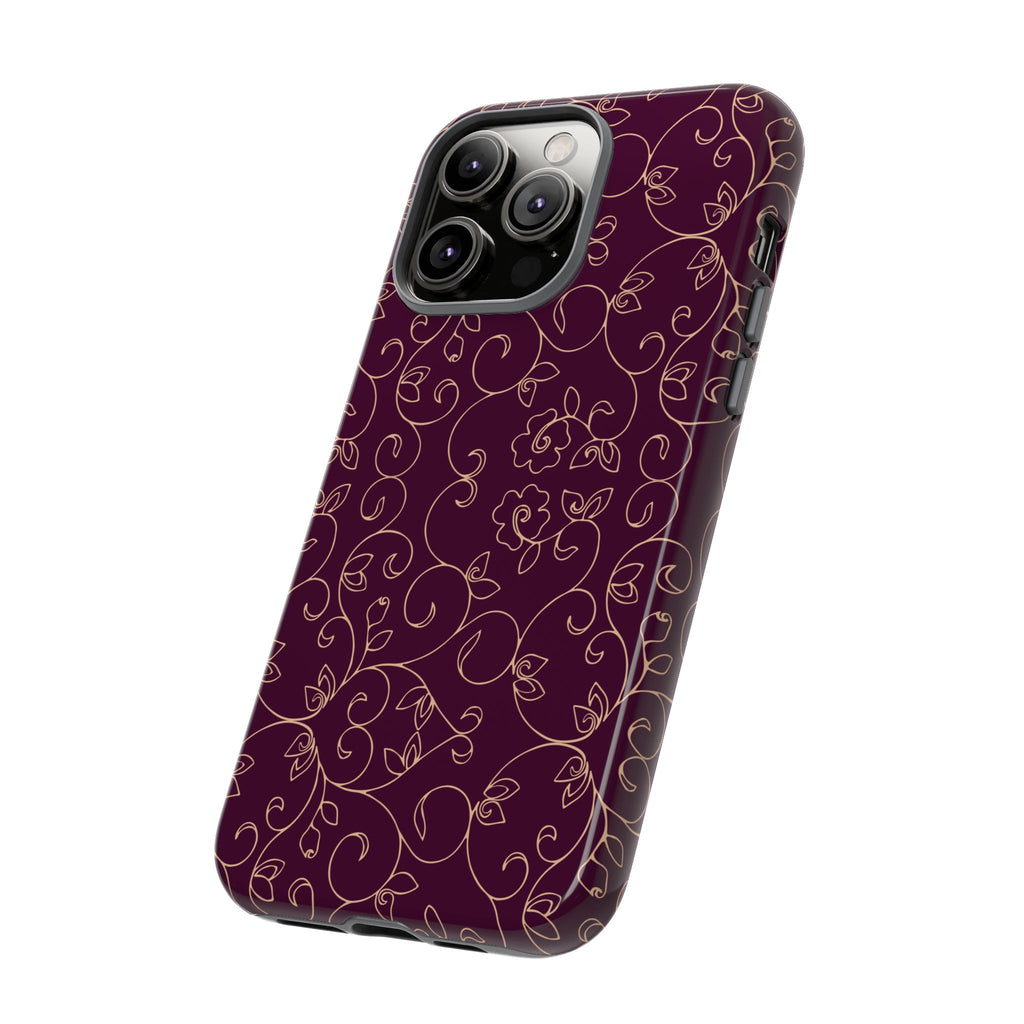 Elegant Floral Phone Case | Durable Mobile Cover, Gift for Her, Floral Design, Stylish Accessory, Phone Protection