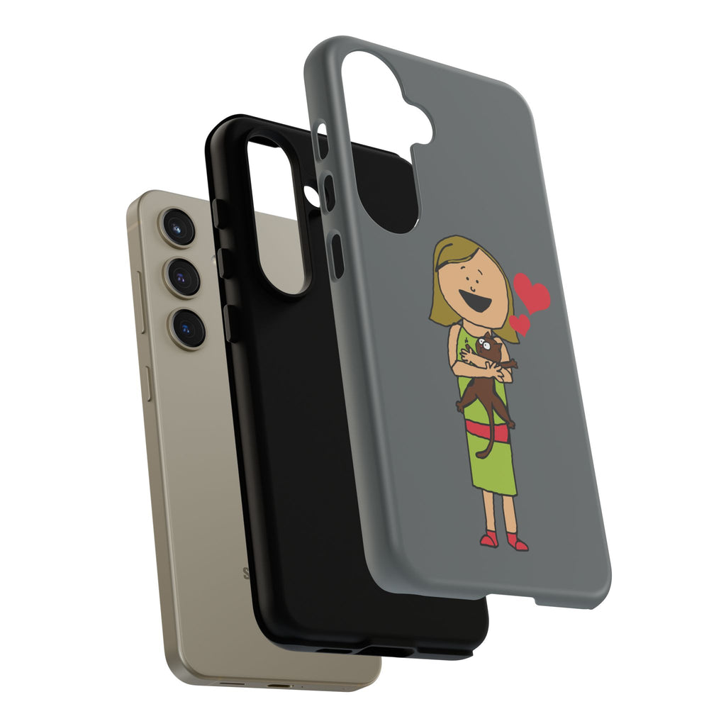 Pet Lover's Phone Case, Cute Animal Phone Cover, Gift for Dog Lovers, Cartoon Design, Fun Smartphone Accessory