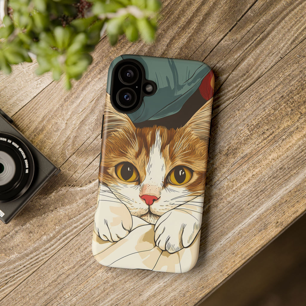 Cute Cat Phone Case - Ideal for Cat Lovers, Pet Owners, Birthday Gifts, Smartphone Accessories, Funny Pet Humor