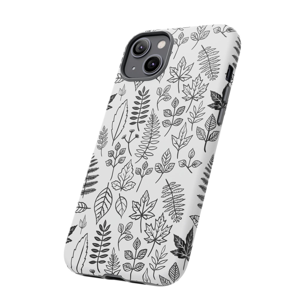 Stylish Phone Case for Nature Lovers, Botanical Design, Gift for Her, Fall Accessories, Customizable Tech Gear