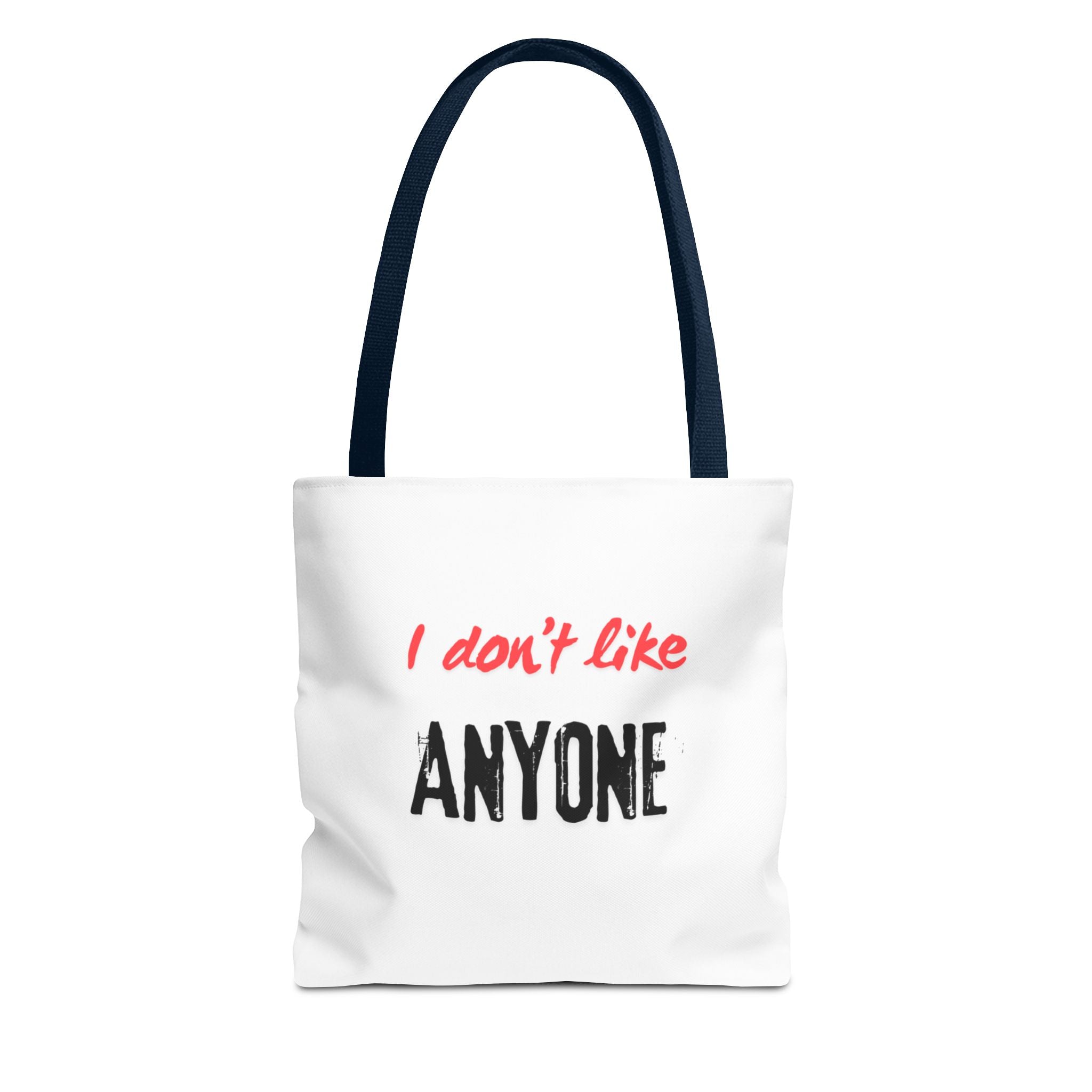 English White "I Like No One" – Anti-Social Tote