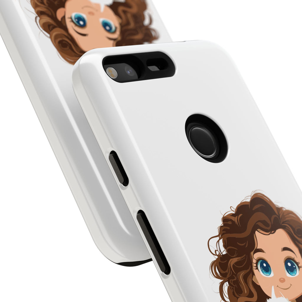Cute Cat Lover Phone Case, Tough Phone Cover, Pet Lover Gift, Personalized Gift, Kids Phone Case, Animal Lover Accessories