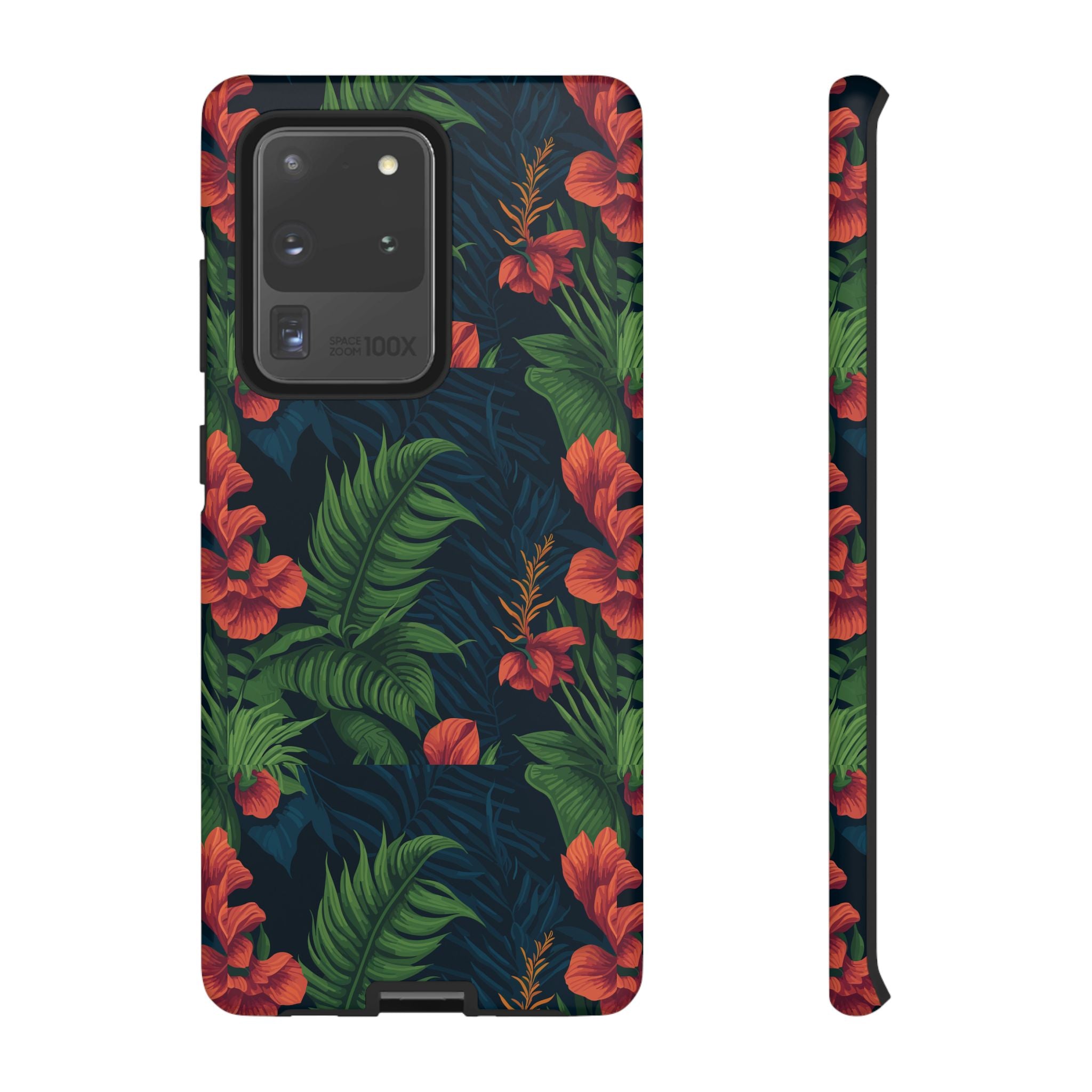 Tropical Phone Case with Floral Design, Eco-Friendly Protection for Summer Vibes, Ideal Gift for Nature Lovers, Vibrant Background