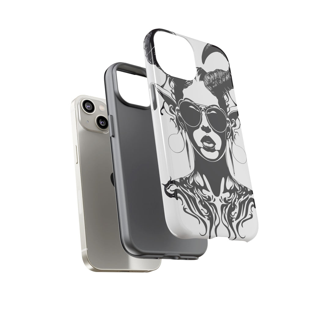 Tough Cases: Stylish Phone Case with Edgy Design, Protective Cover, Gift for Her, Trendy Accessories, Unique Art, Holiday Present