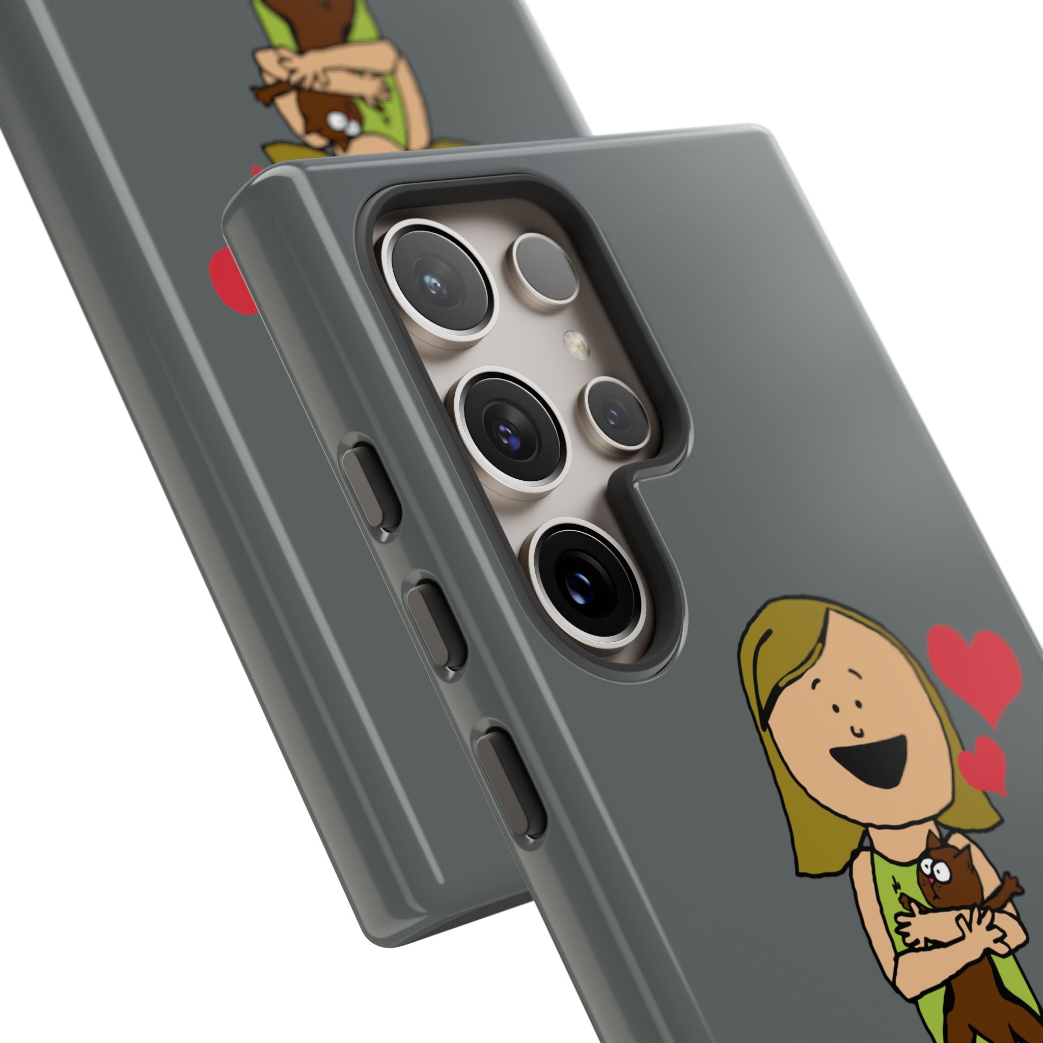 Pet Lover's Phone Case, Cute Animal Phone Cover, Gift for Dog Lovers, Cartoon Design, Fun Smartphone Accessory