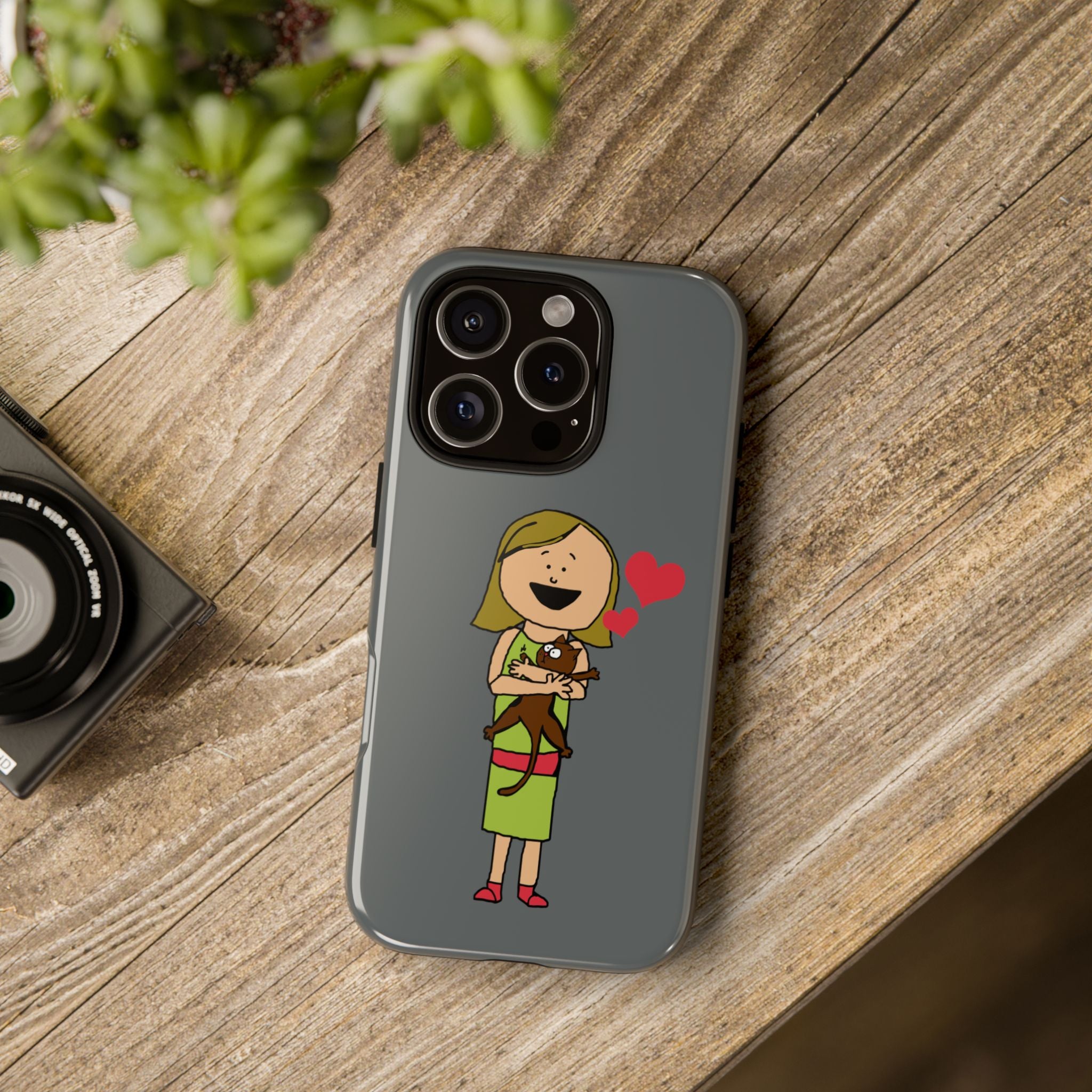 Pet Lover's Phone Case, Cute Animal Phone Cover, Gift for Dog Lovers, Cartoon Design, Fun Smartphone Accessory