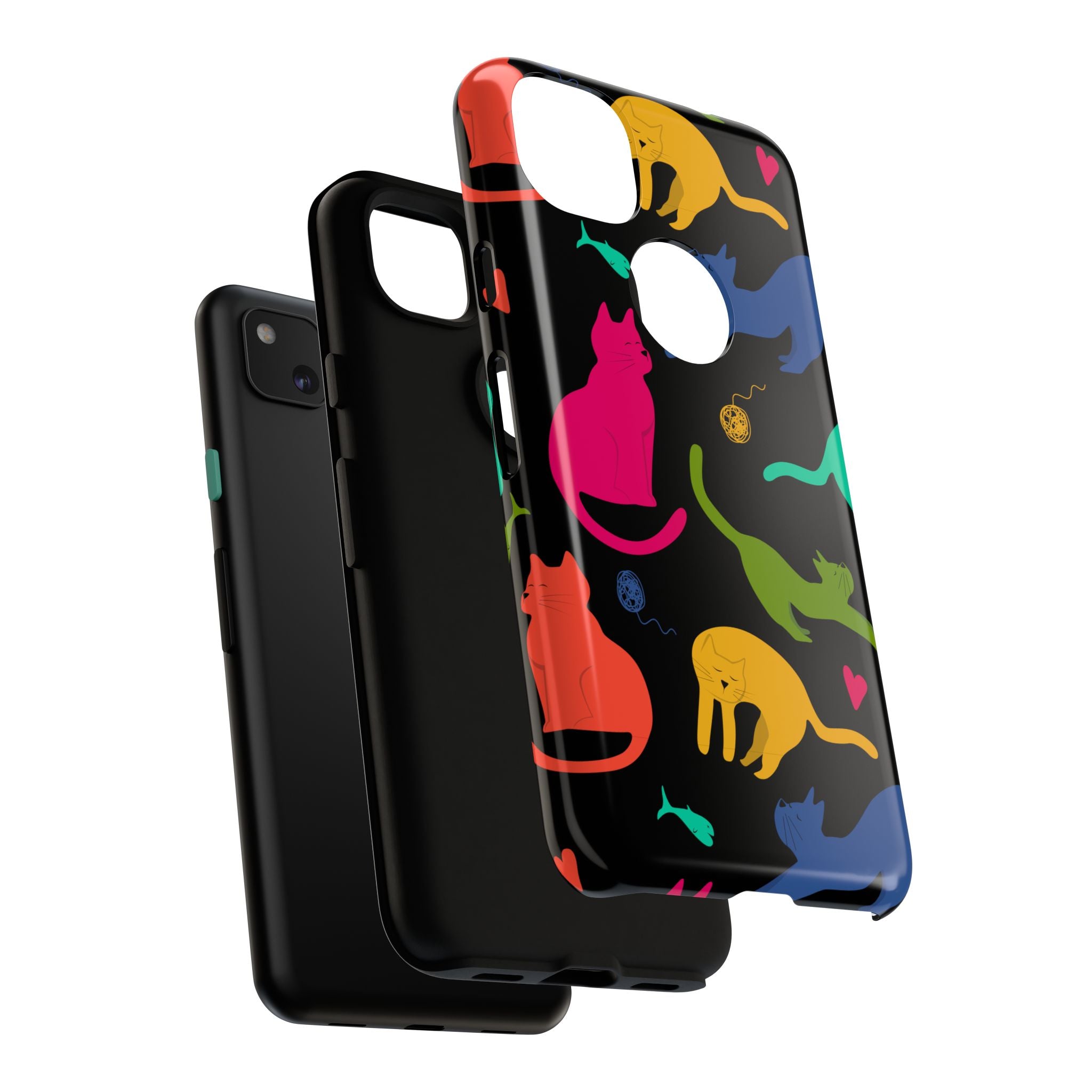 Colorful Cat Phone Case - Fun Pet Lover Accessory, Paw-some Gift for Cat Owners, Colorful Protective Cover, Cute Animal Phone [...]