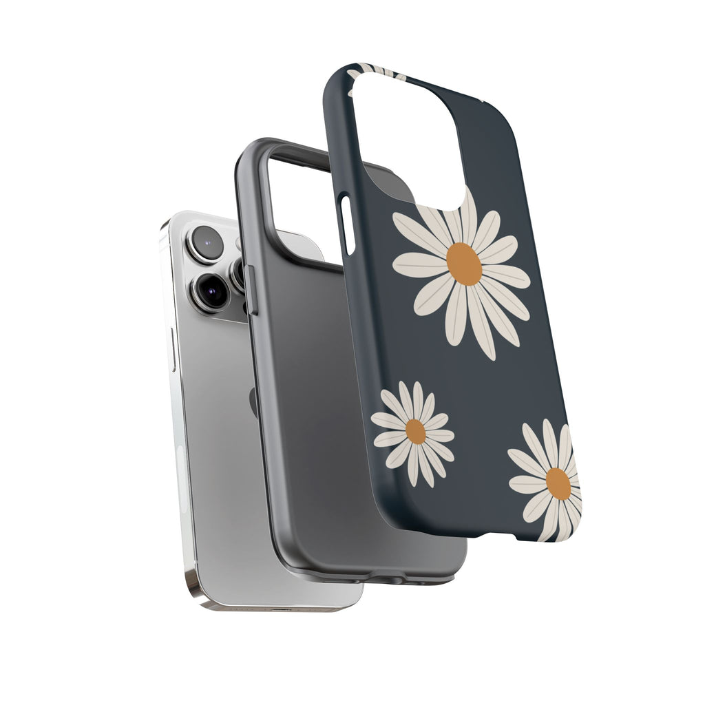 Daisy Phone Case, Floral Phone Cover, Tough Phone Case, Gift for Flower Lovers, Smartphone Accessory, Spring Design