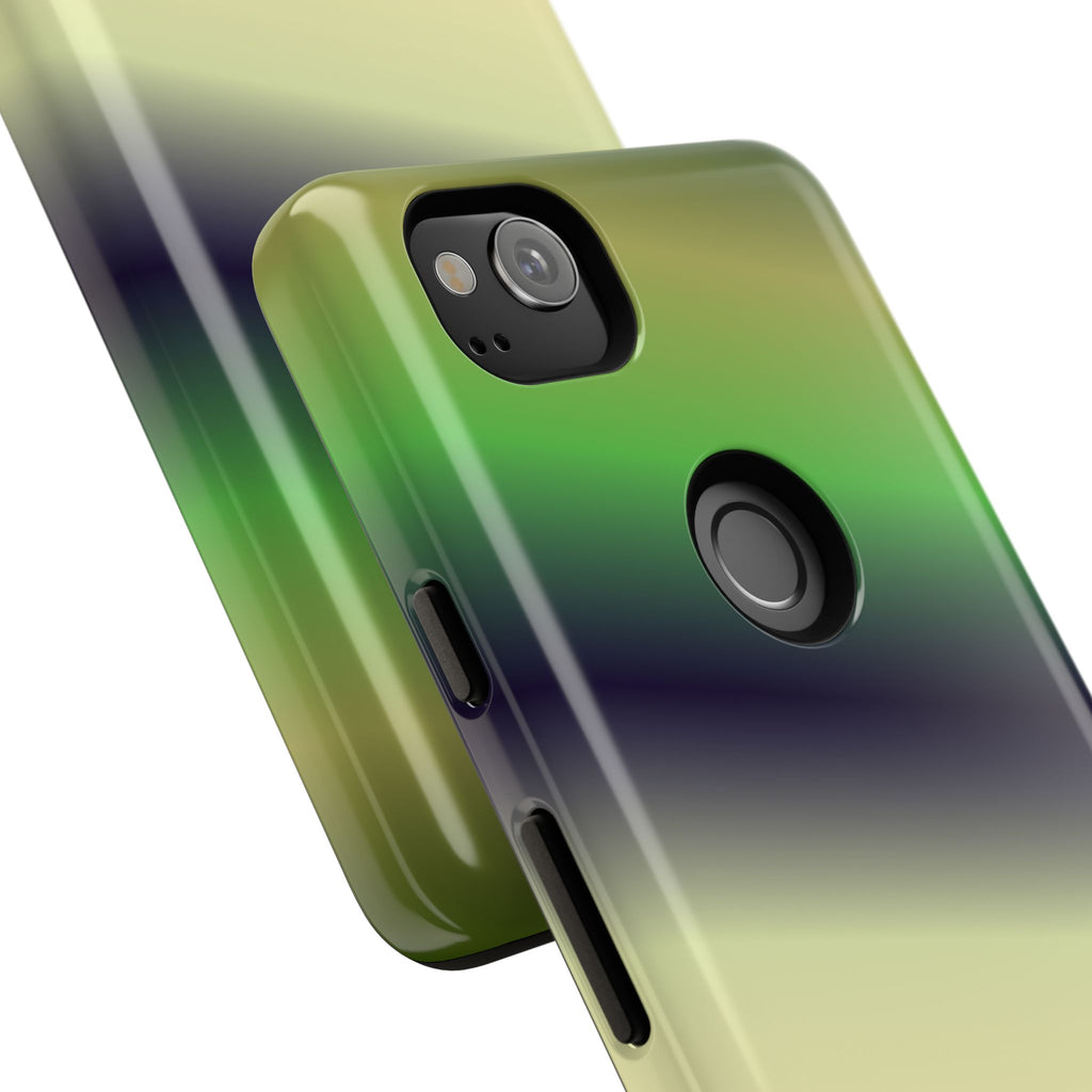 Gradient Phone Case - Tough Cases, Unique Cell Phone Cover, Stylish Tech Accessories, Green and Black Gradient, Perfect Gift