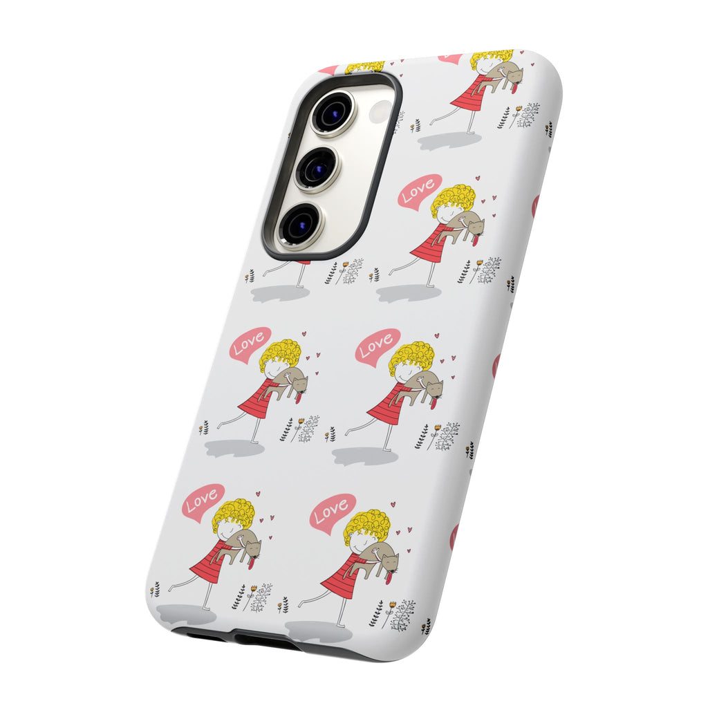Love-Themed Phone Case | Cute Pet Lover Accessory, Perfect Gift for Birthdays, Anniversaries, Animal Lovers, Valentine's Day