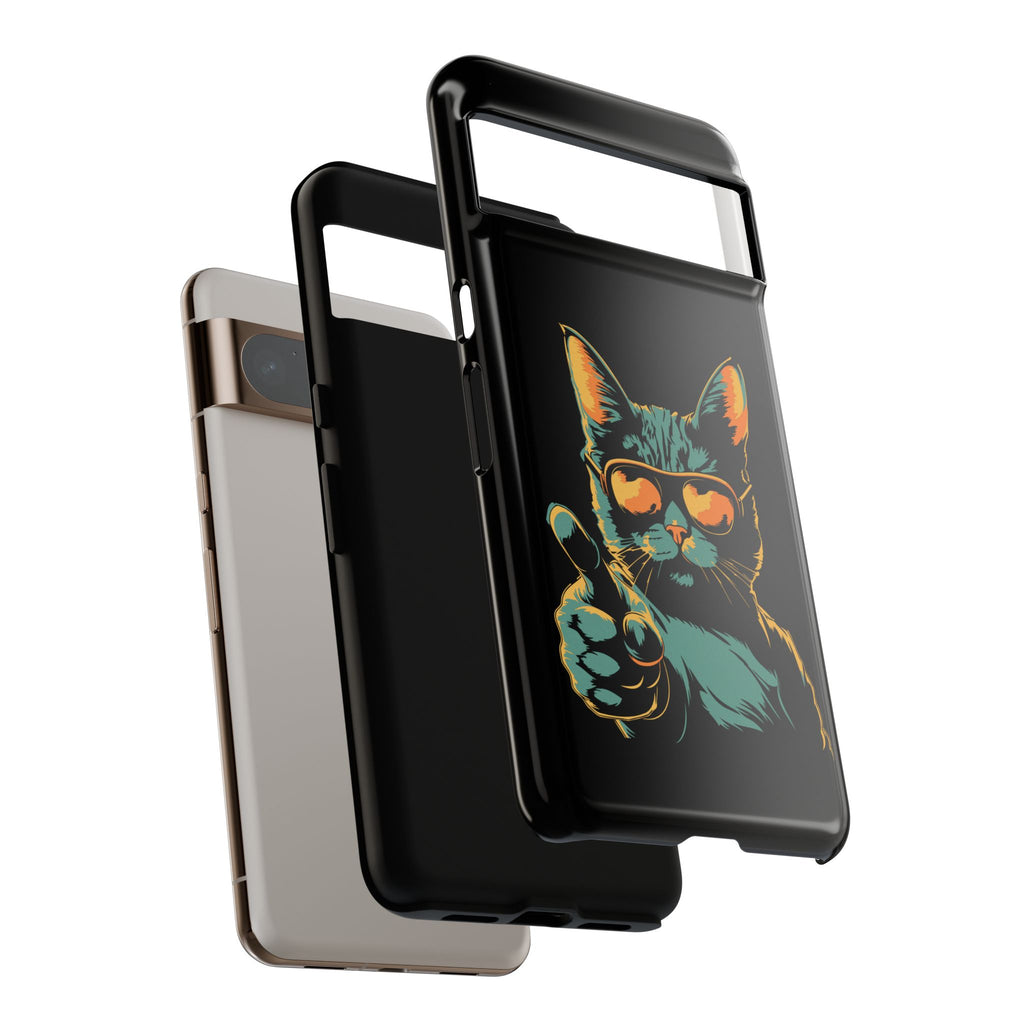 Cool Cat Phone Case, Stylish Phone Cover, Pet Lover Gift, Cute Cat Design, Fun Cat Accessories