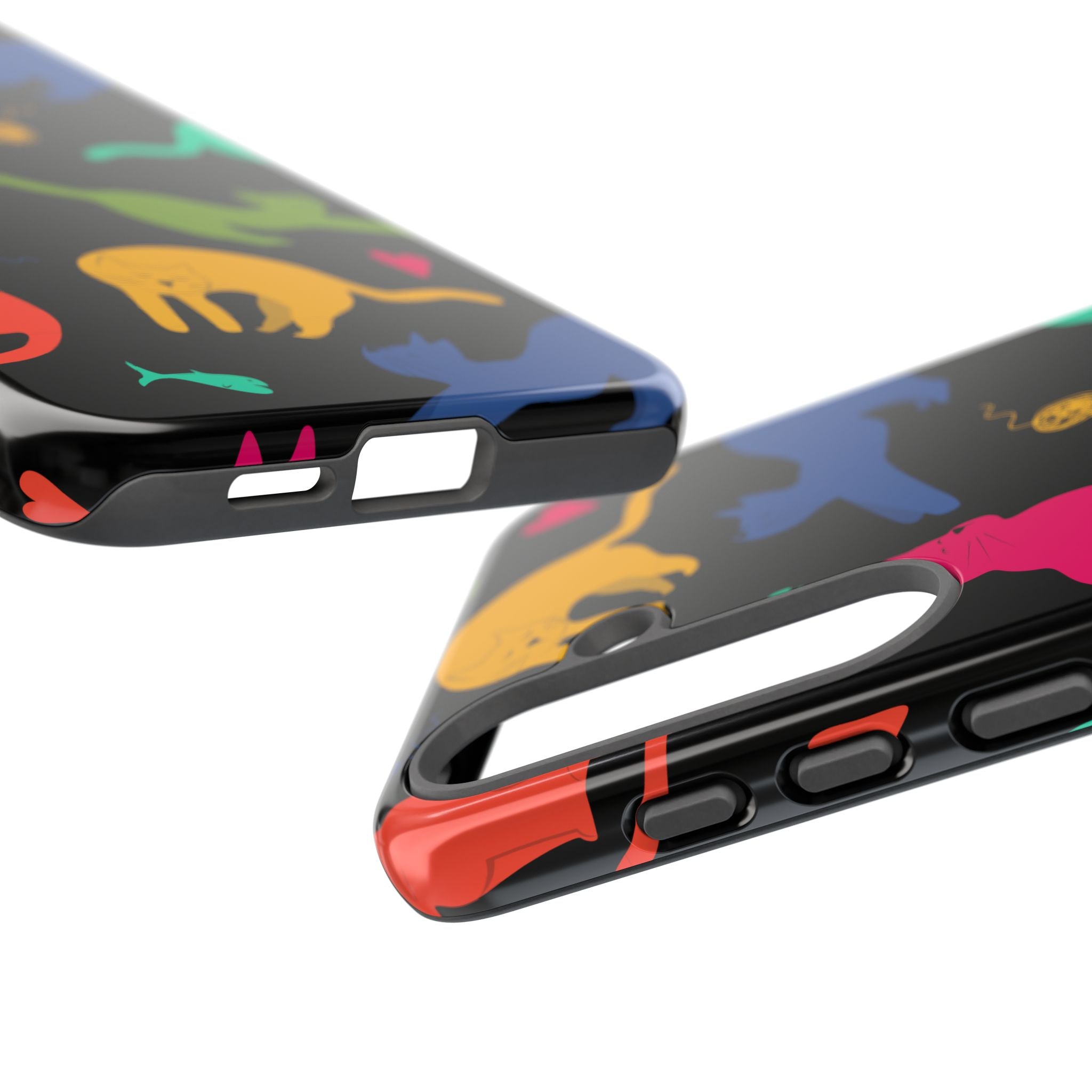 Colorful Cat Phone Case - Fun Pet Lover Accessory, Paw-some Gift for Cat Owners, Colorful Protective Cover, Cute Animal Phone [...]