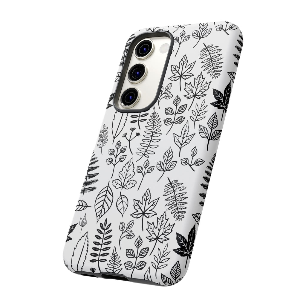 Stylish Phone Case for Nature Lovers, Botanical Design, Gift for Her, Fall Accessories, Customizable Tech Gear