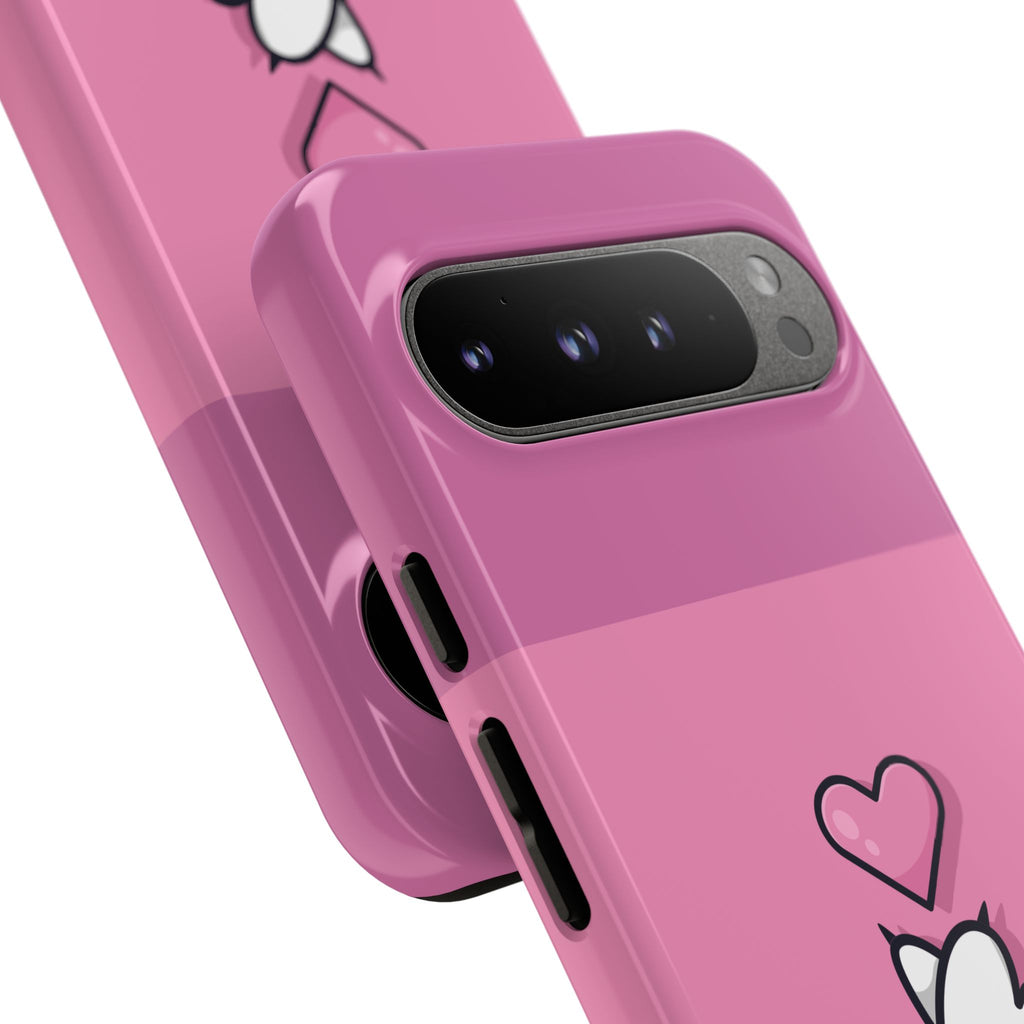 Cute Cat Paw Phone Case, Playful Pet Lover Gift, Animal Print Phone Cover, Heart Design Case, Fun Feminine Case, Kawaii Style