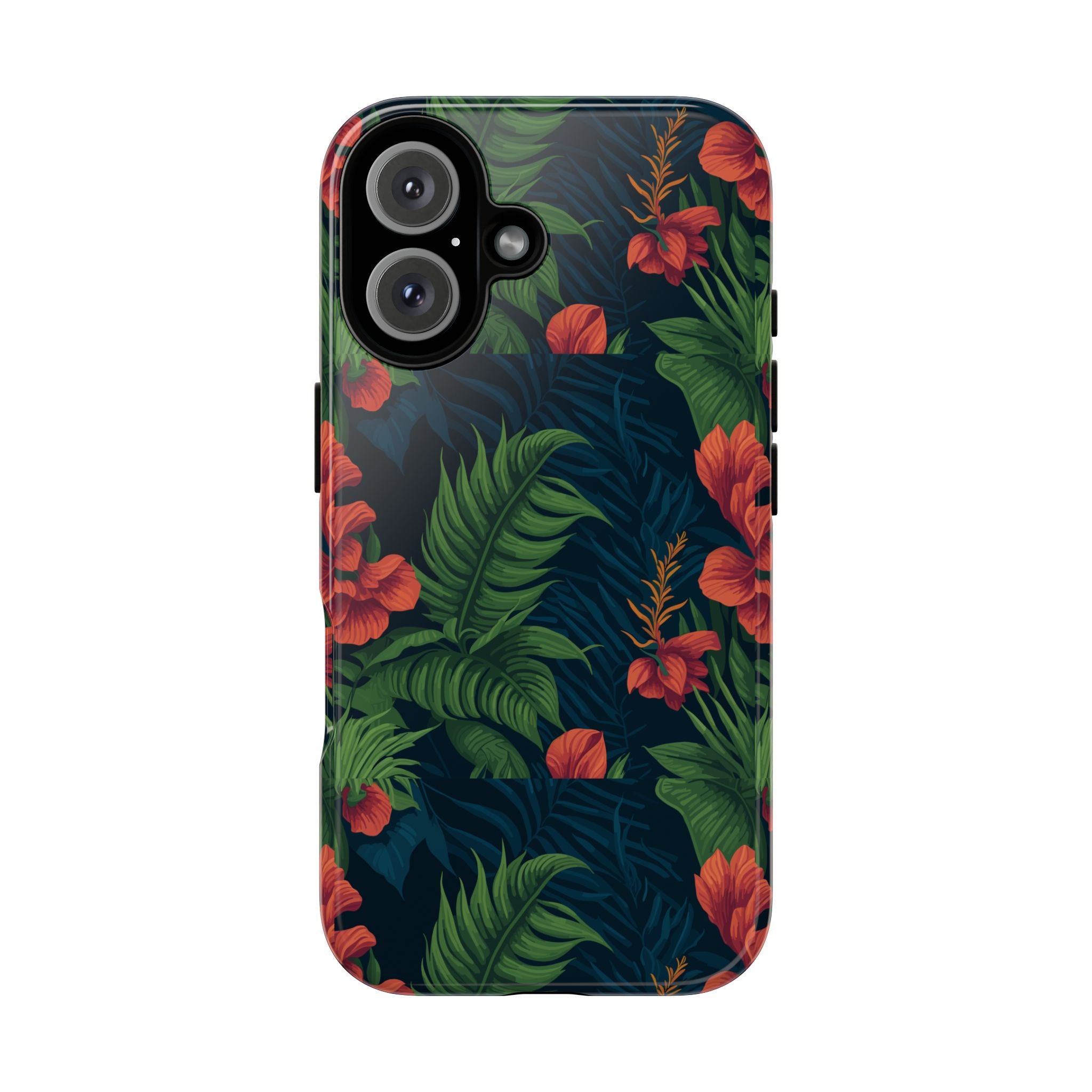 Tropical Phone Case with Floral Design, Eco-Friendly Protection for Summer Vibes, Ideal Gift for Nature Lovers, Vibrant Background