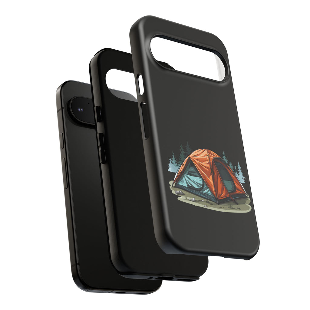 Camping Phone Case, Outdoor Adventure, Nature Lover Gift, Tough Cases, Hiking Accessory, Travel Gear, Camping Vibes