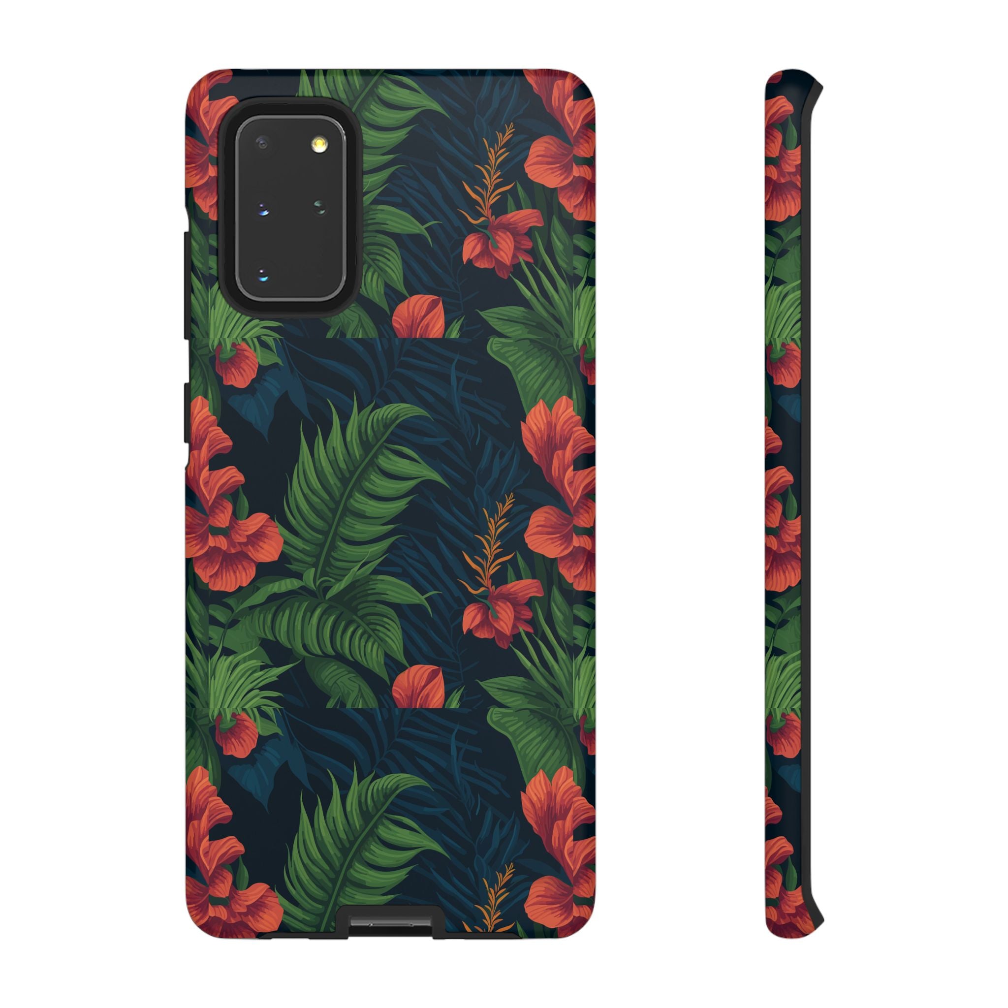 Tropical Phone Case with Floral Design, Eco-Friendly Protection for Summer Vibes, Ideal Gift for Nature Lovers, Vibrant Background