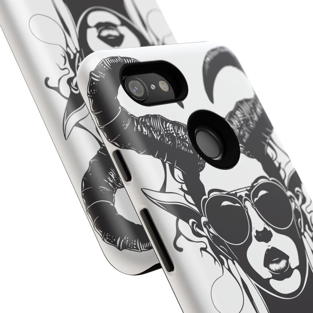Tough Cases: Stylish Phone Case with Edgy Design, Protective Cover, Gift for Her, Trendy Accessories, Unique Art, Holiday Present