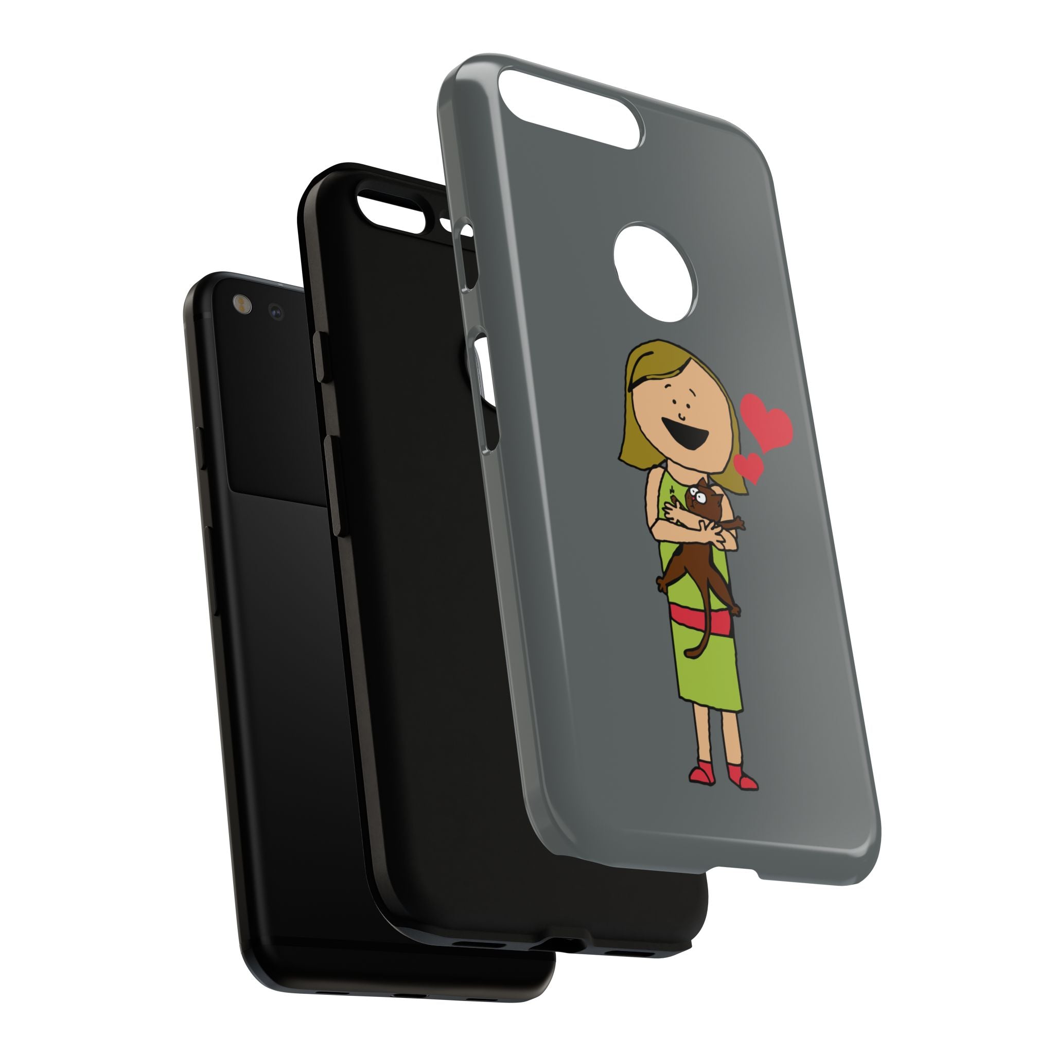 Pet Lover's Phone Case, Cute Animal Phone Cover, Gift for Dog Lovers, Cartoon Design, Fun Smartphone Accessory