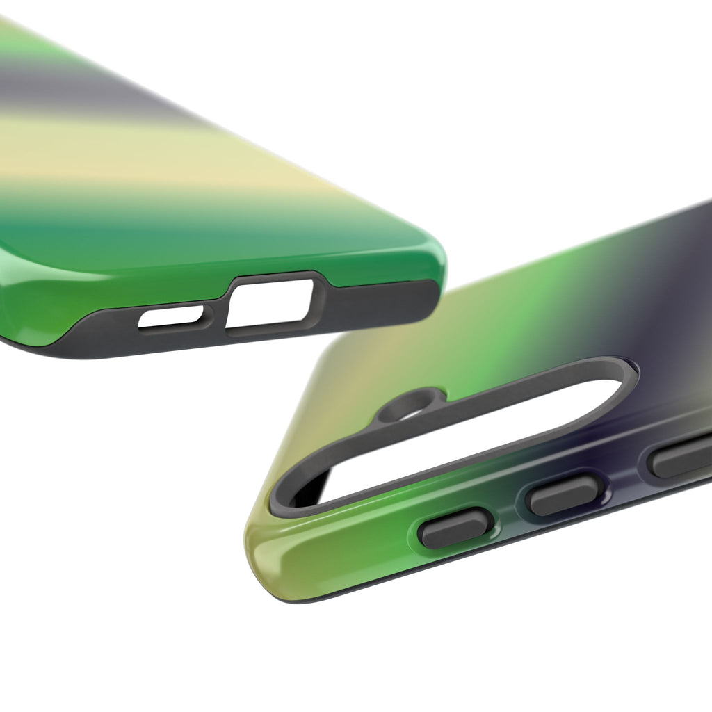 Gradient Phone Case - Tough Cases, Unique Cell Phone Cover, Stylish Tech Accessories, Green and Black Gradient, Perfect Gift