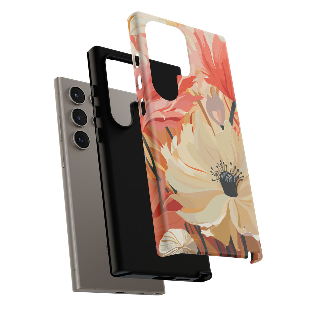 Floral Phone Case, Tough Protective Cover for Floral Lovers, Perfect Gift for Friends, Spring Celebration, Art Lovers Gift