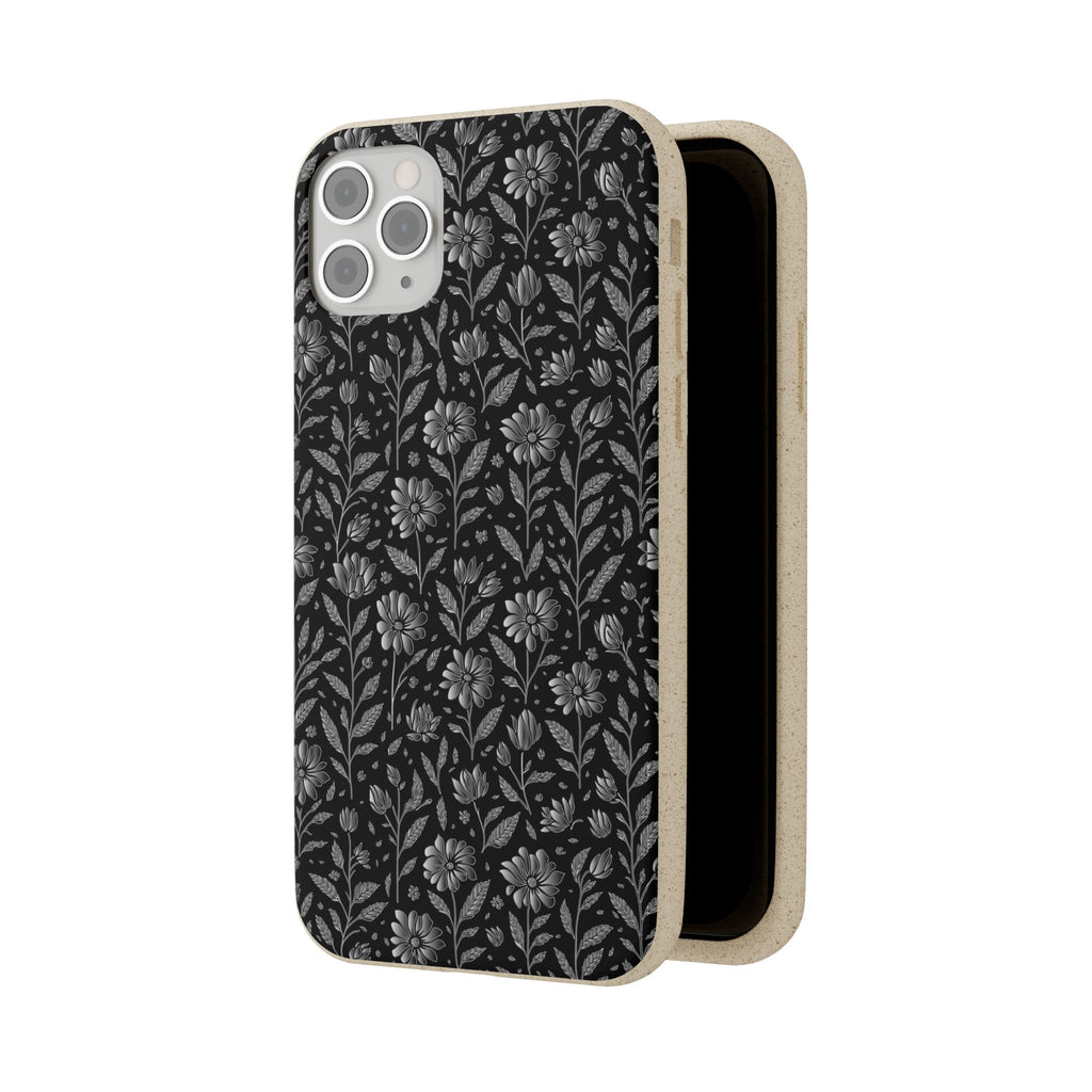 Eco-Friendly Floral Phone Case, Biodegradable iPhone Case, Sustainable Fashion Accessory, Nature Lover Gift, Eco-Conscious Phone Cover