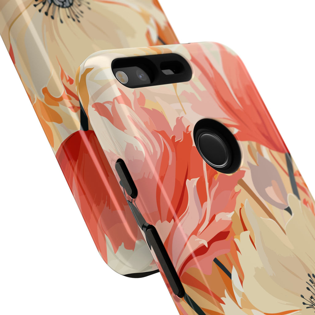 Floral Phone Case, Tough Protective Cover for Floral Lovers, Perfect Gift for Friends, Spring Celebration, Art Lovers Gift