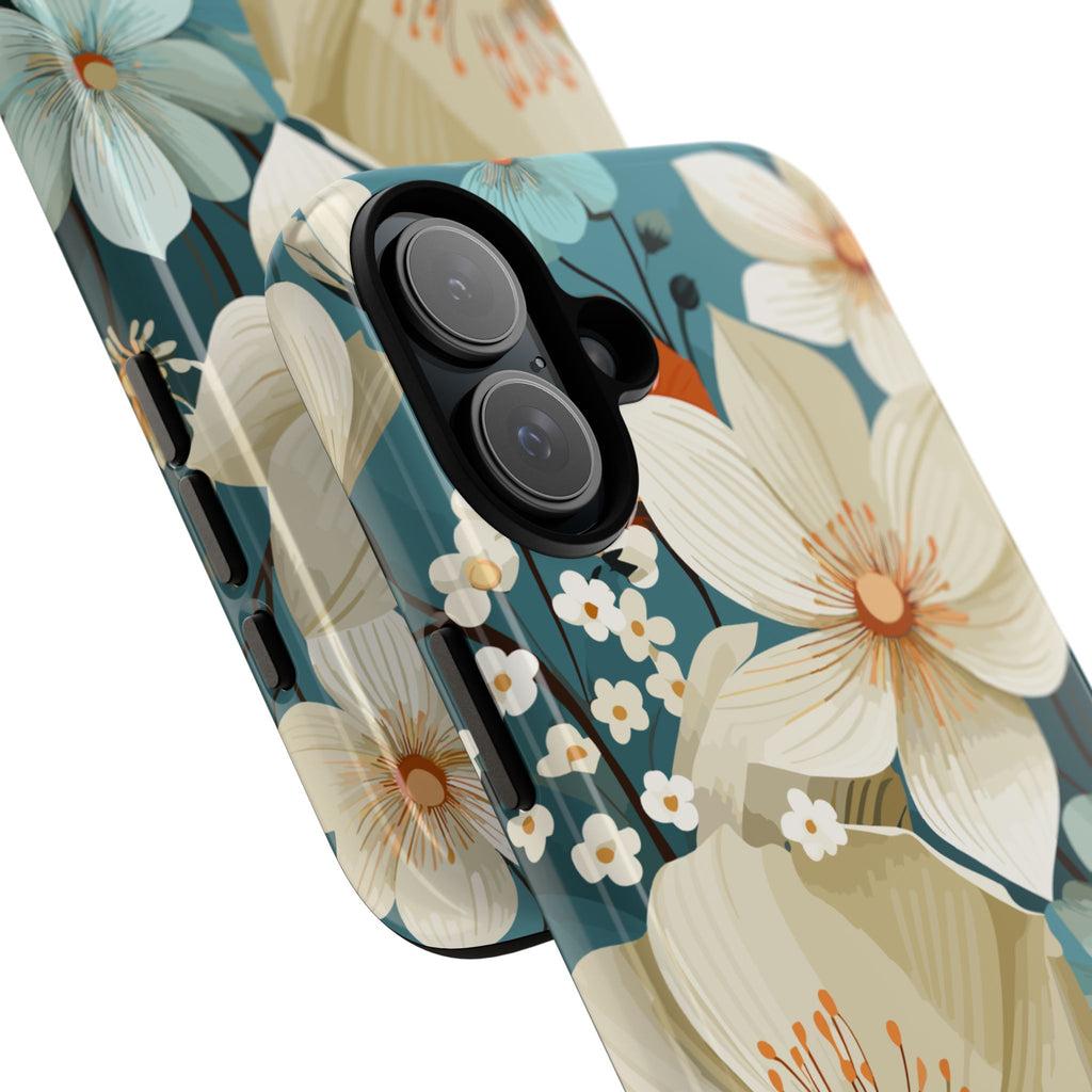 Floral Phone Case, Stylish Tough Cases with Botanical Design, Flower Print Phone Cover, Gifts for Nature Lovers, Eco-Friendly Mobile Cover