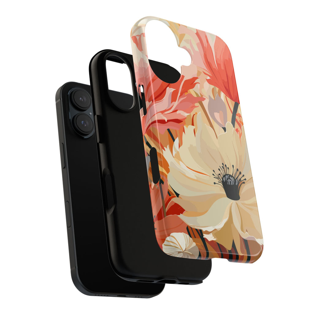 Floral Phone Case, Tough Protective Cover for Floral Lovers, Perfect Gift for Friends, Spring Celebration, Art Lovers Gift