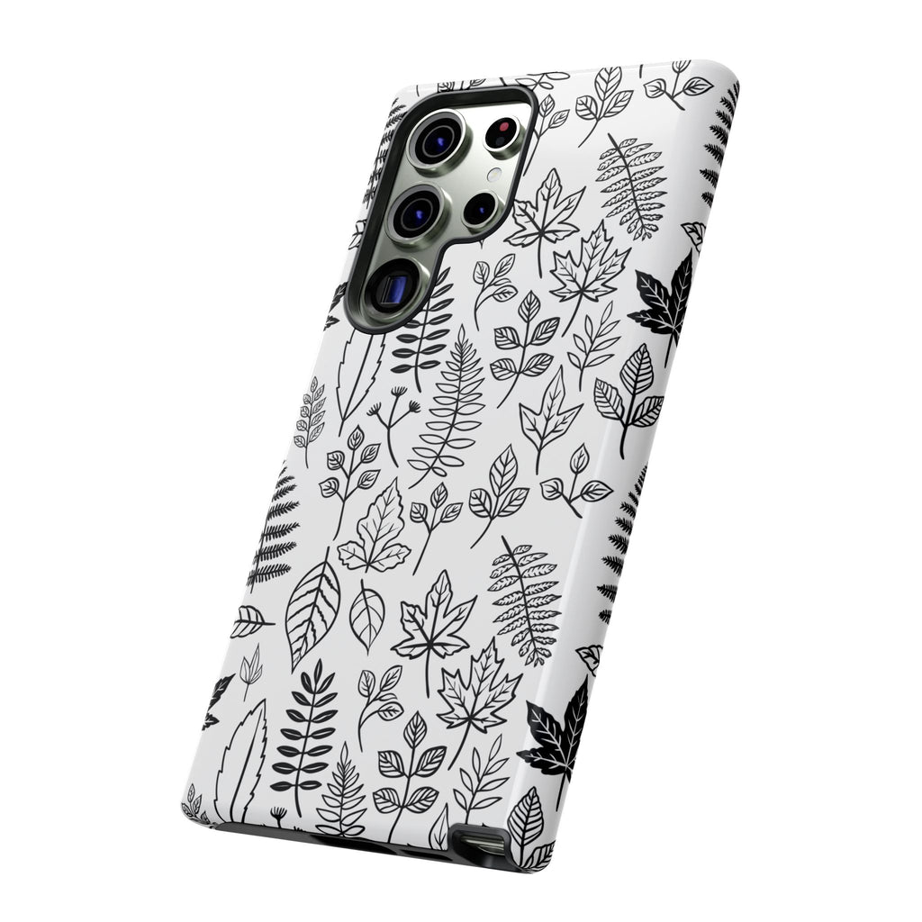 Stylish Phone Case for Nature Lovers, Botanical Design, Gift for Her, Fall Accessories, Customizable Tech Gear