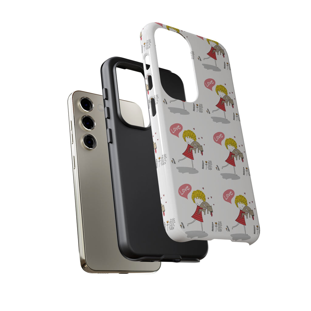 Love-Themed Phone Case | Cute Pet Lover Accessory, Perfect Gift for Birthdays, Anniversaries, Animal Lovers, Valentine's Day