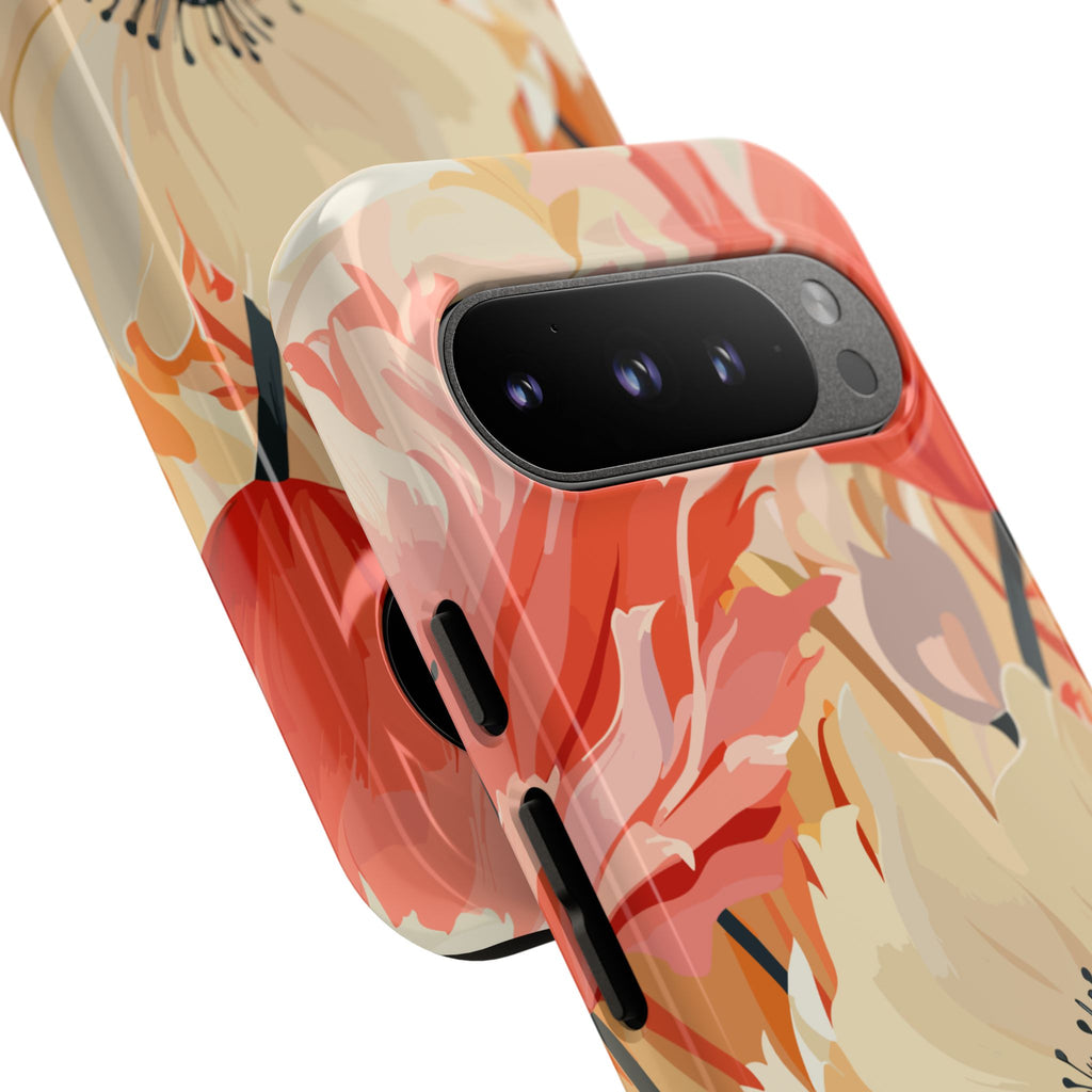 Floral Phone Case, Tough Protective Cover for Floral Lovers, Perfect Gift for Friends, Spring Celebration, Art Lovers Gift