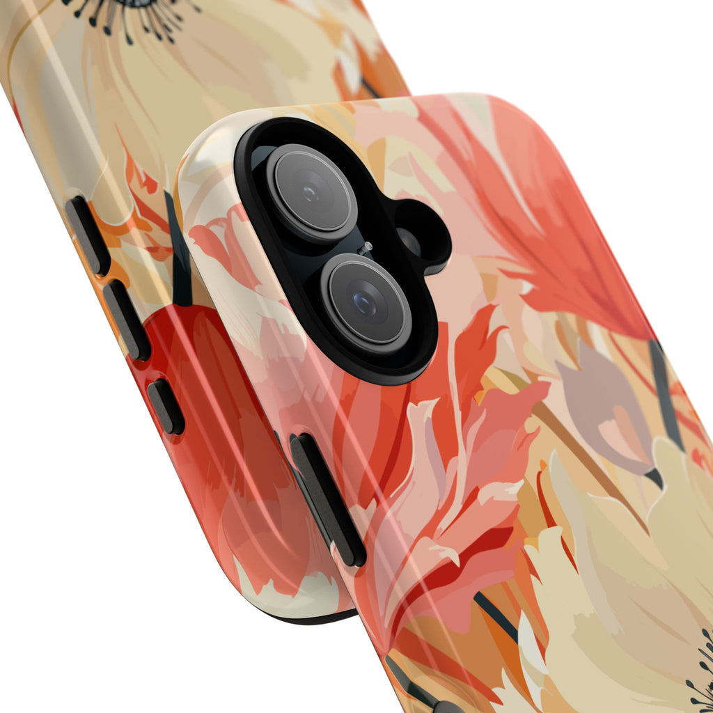 Floral Phone Case, Tough Protective Cover for Floral Lovers, Perfect Gift for Friends, Spring Celebration, Art Lovers Gift