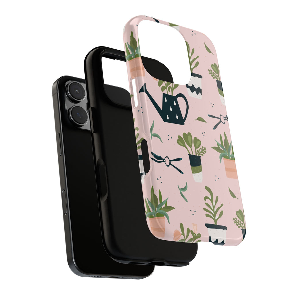 Floral Phone Case, Cute Plant Lover Case, Gift for Gardeners, Phone Cover, Green Thumb Accessories, Mother's Day Gift
