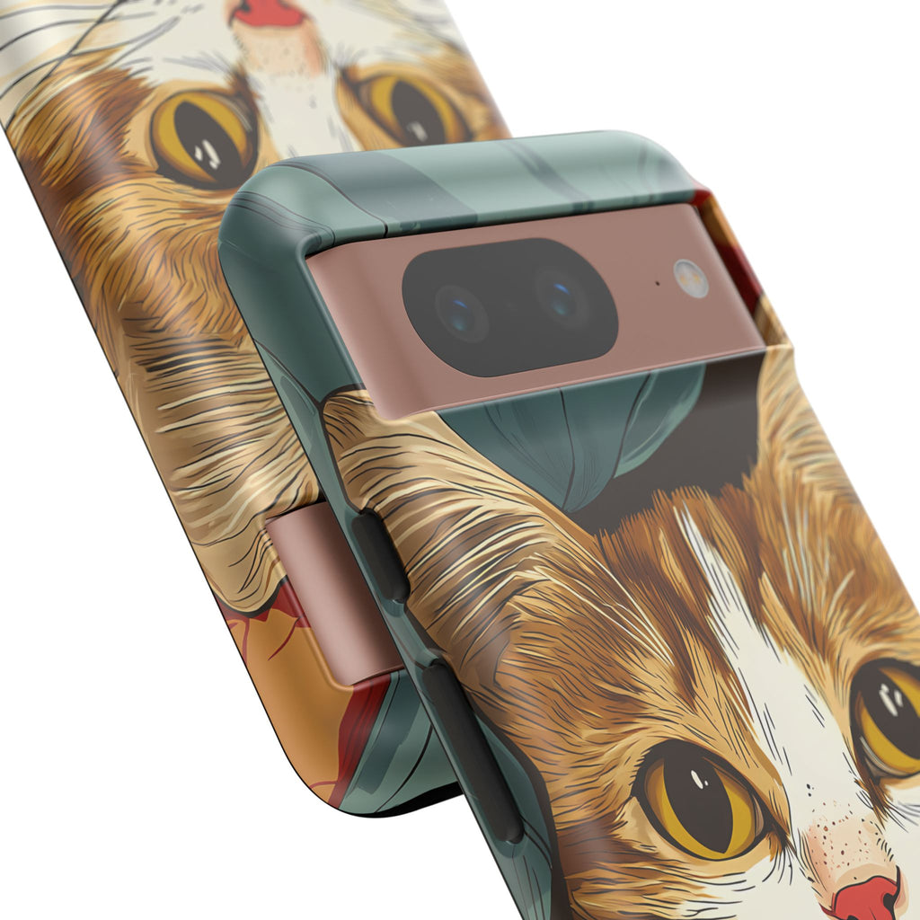 Cute Cat Phone Case - Ideal for Cat Lovers, Pet Owners, Birthday Gifts, Smartphone Accessories, Funny Pet Humor