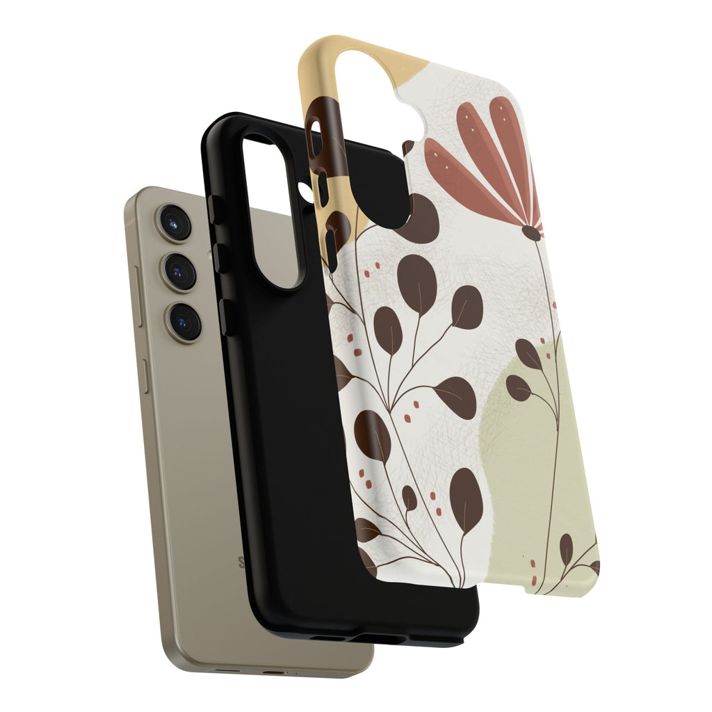 Floral Phone Case - Stylish Tough Cases for Women, Trendy Phone Cover, Gift for Her, Birthday Present, Everyday Use