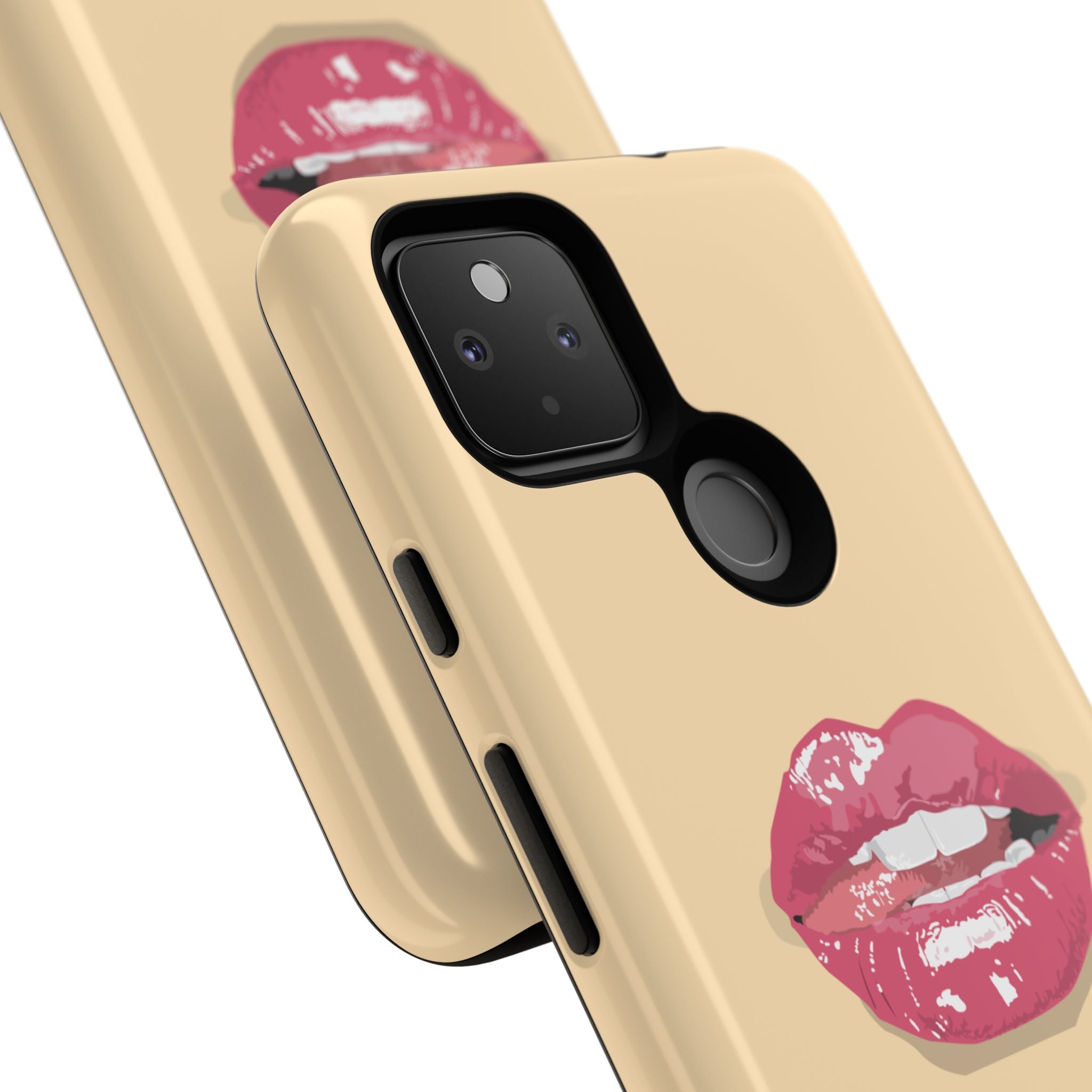 Stylish Phone Case with Lip Print, Trendy Mobile Cover, Fashion Accessory, Gift for Her, Cute Cell Phone Case