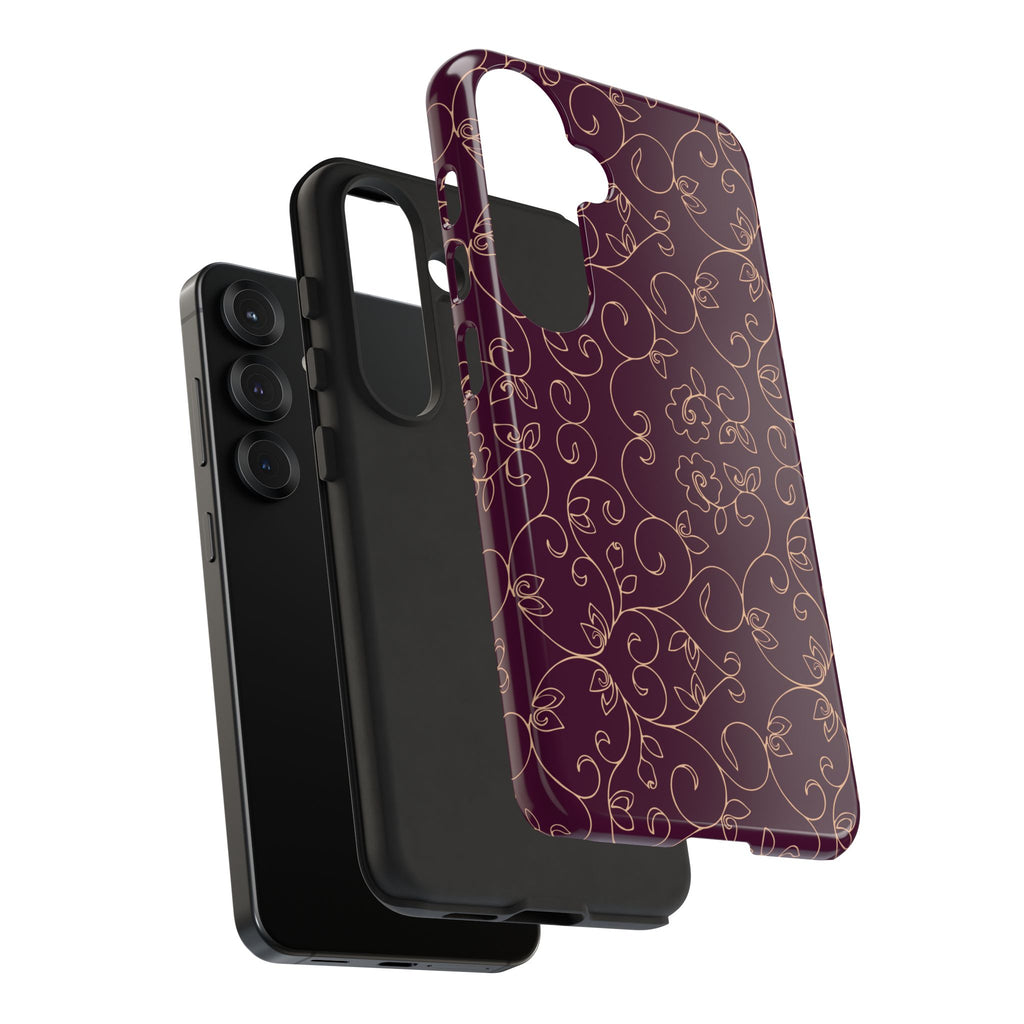 Elegant Floral Phone Case | Durable Mobile Cover, Gift for Her, Floral Design, Stylish Accessory, Phone Protection