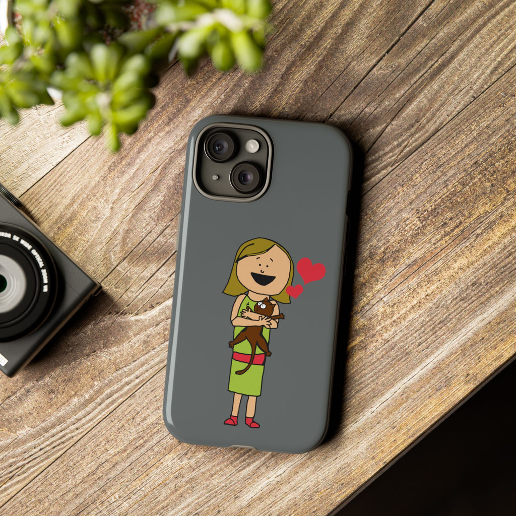 Pet Lover's Phone Case, Cute Animal Phone Cover, Gift for Dog Lovers, Cartoon Design, Fun Smartphone Accessory
