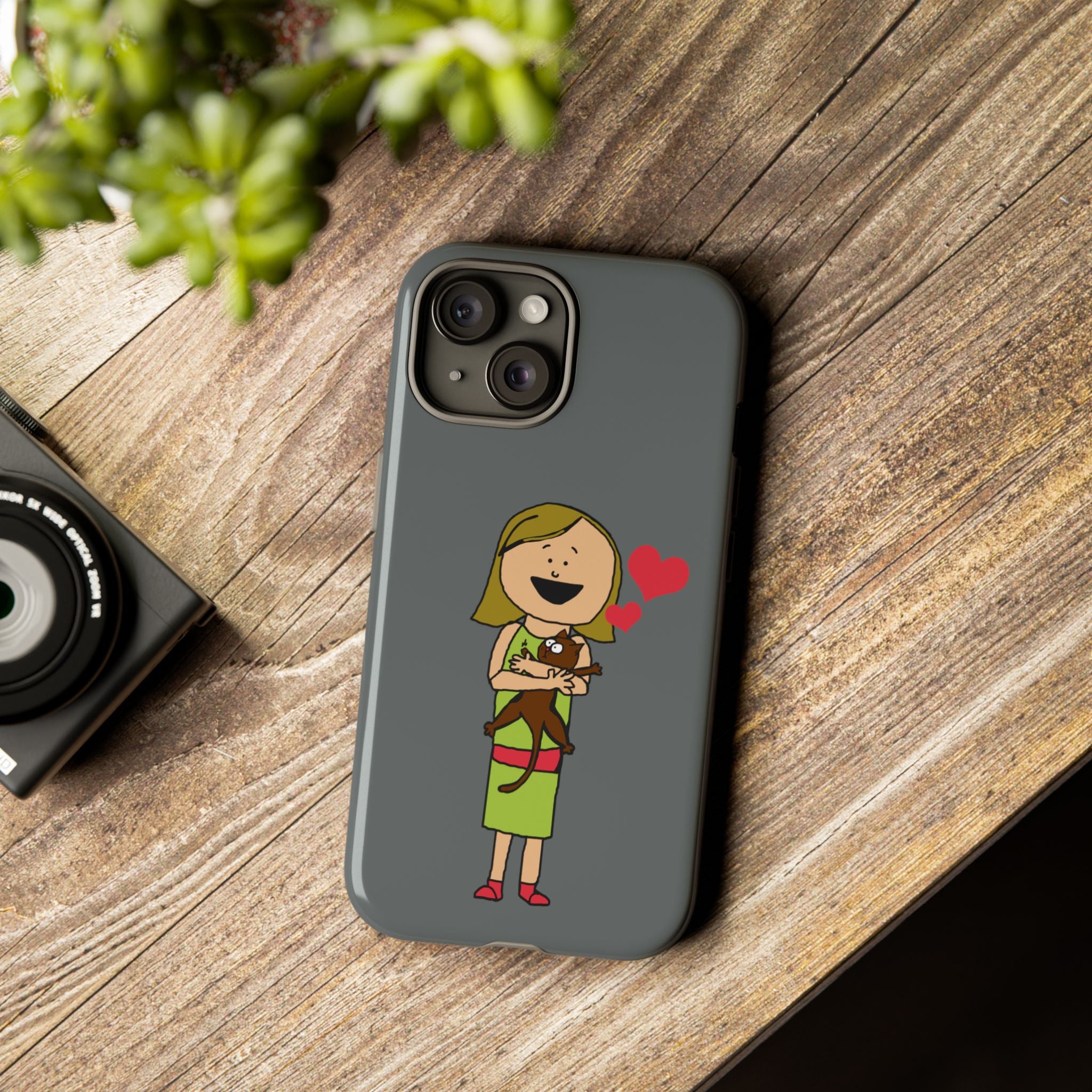 Pet Lover's Phone Case, Cute Animal Phone Cover, Gift for Dog Lovers, Cartoon Design, Fun Smartphone Accessory