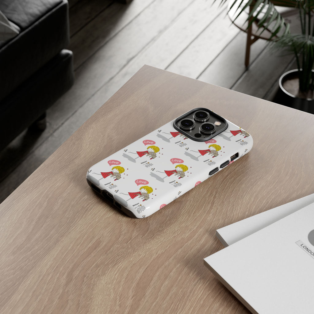 Love-Themed Phone Case | Cute Pet Lover Accessory, Perfect Gift for Birthdays, Anniversaries, Animal Lovers, Valentine's Day
