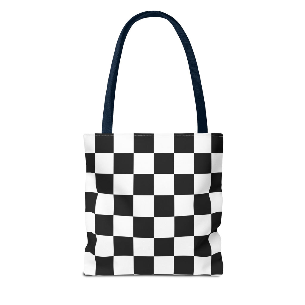Tote Bag Finish Line - Checkered Victory – Tote Bag for Racing Fans