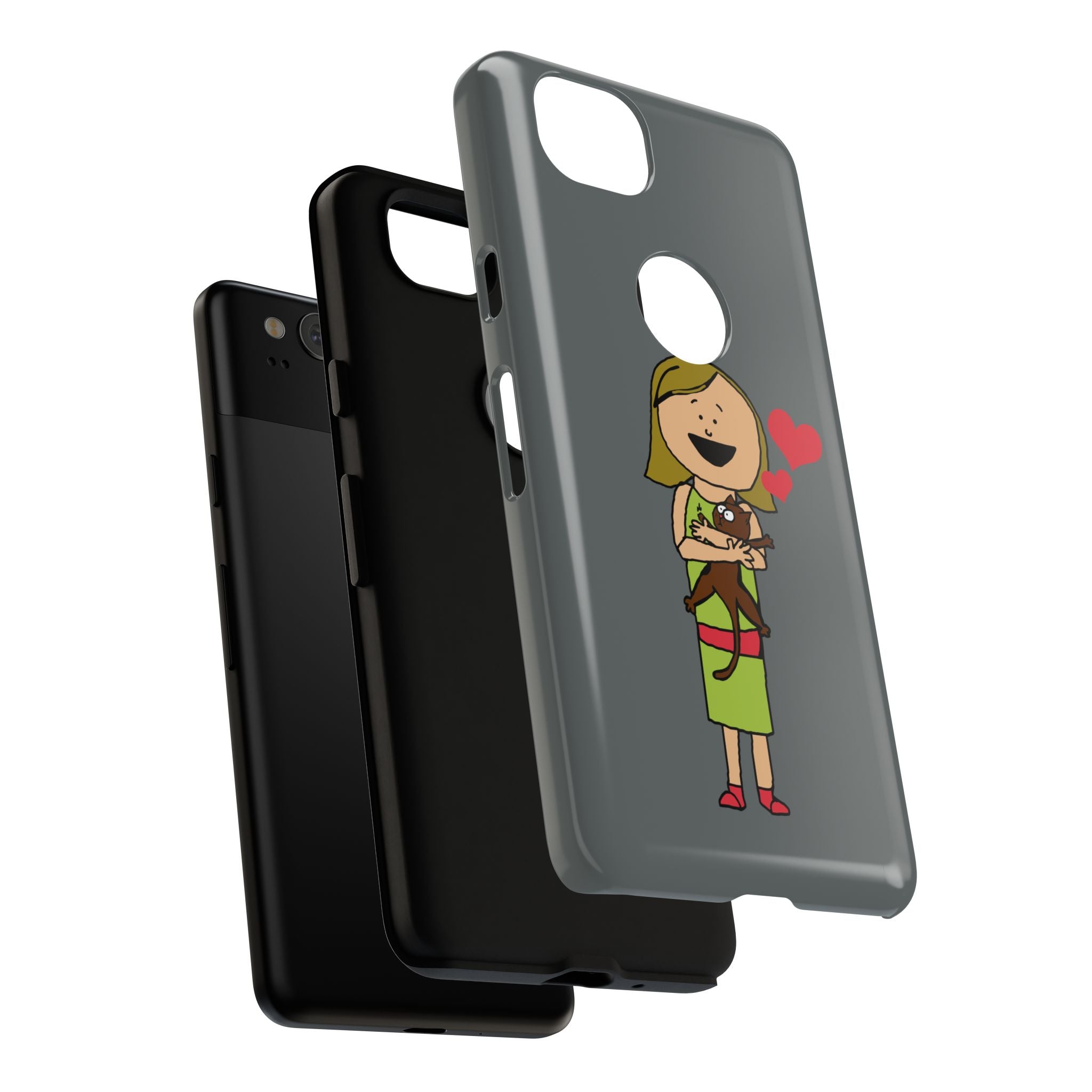 Pet Lover's Phone Case, Cute Animal Phone Cover, Gift for Dog Lovers, Cartoon Design, Fun Smartphone Accessory