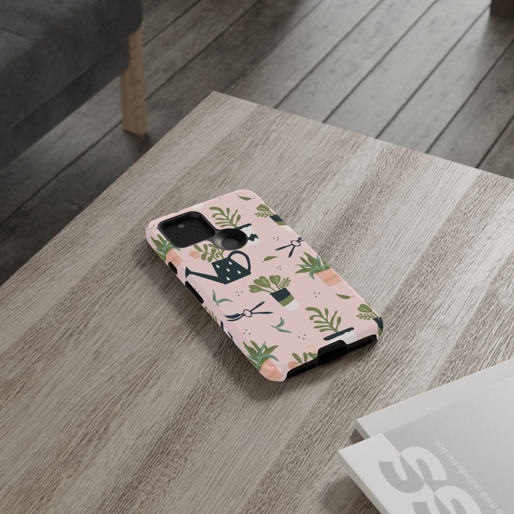 Floral Phone Case, Cute Plant Lover Case, Gift for Gardeners, Phone Cover, Green Thumb Accessories, Mother's Day Gift